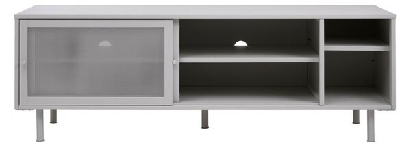 Šedý kovový TV stolek 160x55x45 cm Veep – Unique Furniture