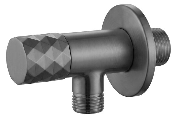 Rea Diamond, rohový ventil 1/2" x 3/8", grafitová, REA-03626
