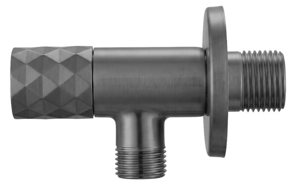 Rea Diamond, rohový ventil 1/2" x 3/8", grafitová, REA-03626