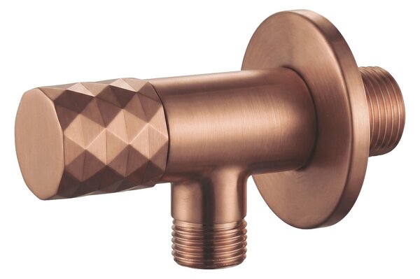 Rea Diamond, rohový ventil 1/2" x 3/8", měděná matná, REA-03625