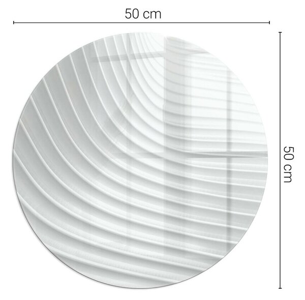 Kulaté sklo pod krbová kamna Vlny jemných tvarů ppkon-00006025