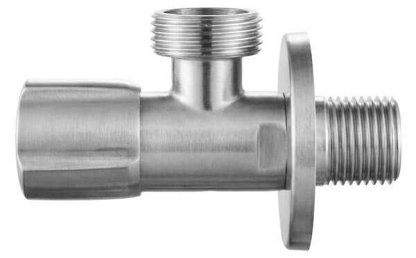 Rea Rea, rohový ventil 1/2" x 3/4", broušená ocel, REA-03611