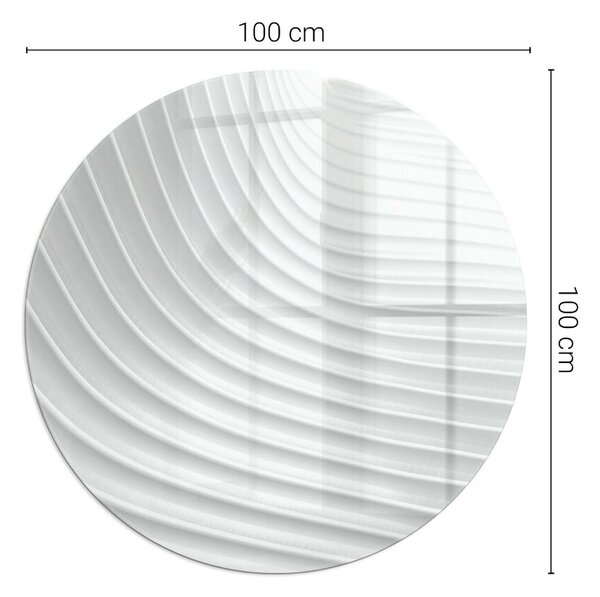 Kulaté sklo pod krbová kamna Vlny jemných tvarů ppkon-00006025