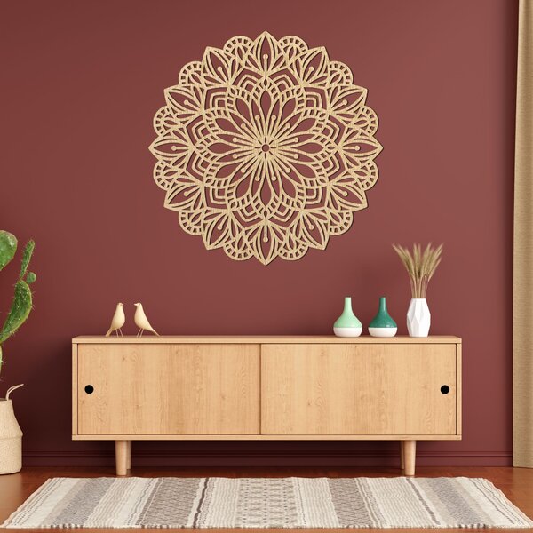 SENTOP | Dřevěná mandala na zeď - Elegantní dekorace | SENTOP PR0252