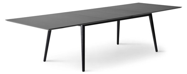 Černý rozkládací jídelní stůl s černou deskou 100x210 cm Meza – Hammel Furniture