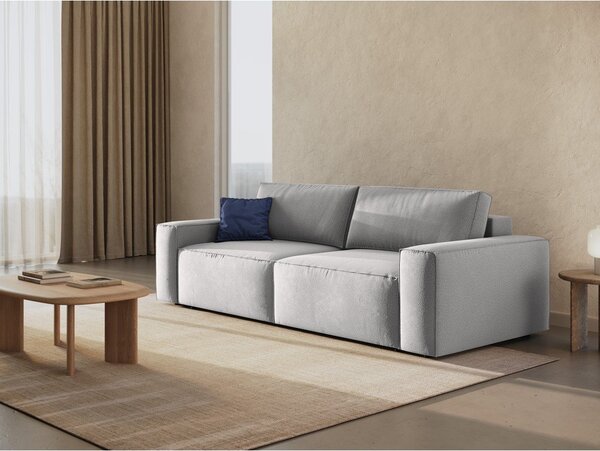 Světle šedá rozkládací pohovka 247 cm Jodie – Micadoni Home