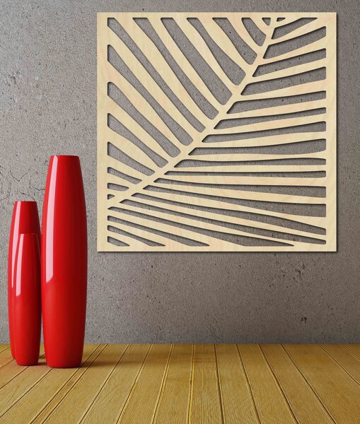 Dekorativní dřevěný obraz na zeď, skvělý pro moderní interiéry - HRKEL: Přírodní překližka - Topol přírodní Rozměr 30 x 30 cm 3872-42376 PR0267 HEU+