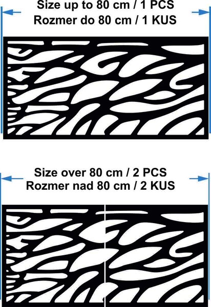 Vyřezávaný dřevěný obraz na zeď z překližky LISSER: Přírodní překližka - Topol přírodní 40 x 20 cm 3879-42763 PR0274 HEU+