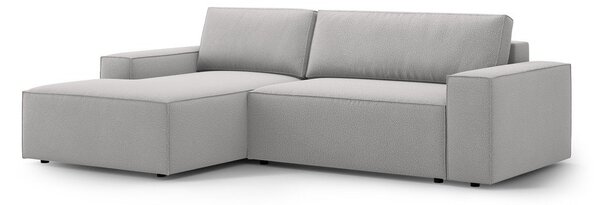 Světle šedá rozkládací rohová pohovka (levý roh) Jodie – Micadoni Home