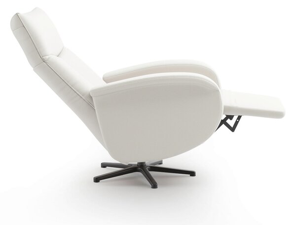RELAXAČNÍ KŘESLO, kůže, bílá Sit & More - Online Only křesla & taburety, Online Only