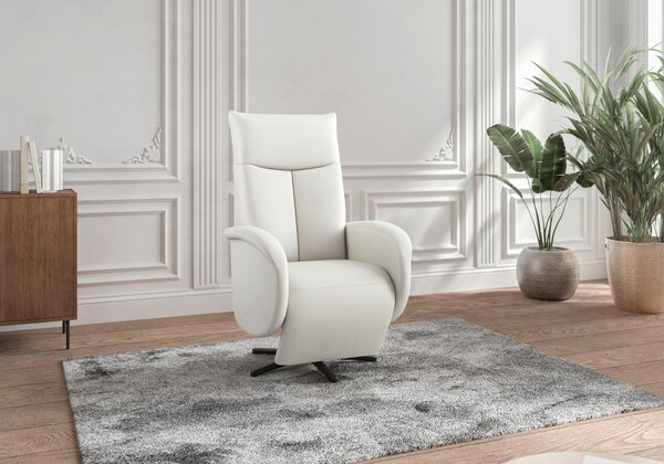 RELAXAČNÍ KŘESLO, kůže, bílá Sit & More - Online Only křesla & taburety, Online Only