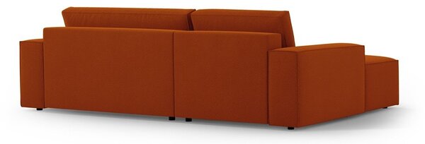 Rozkládací rohová pohovka v cihlové barvě (levý roh) Jodie – Micadoni Home