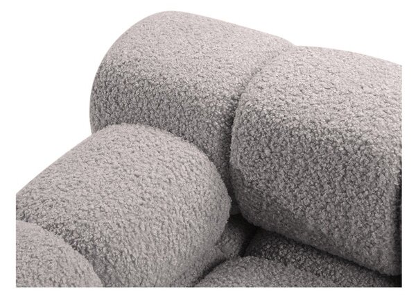 Světle šedá modulární pohovka z textilie bouclé 188 cm Bellis – Micadoni Home