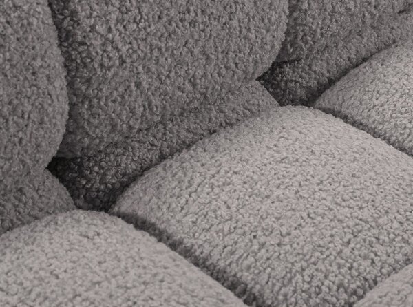 Světle šedá modulární pohovka z textilie bouclé 188 cm Bellis – Micadoni Home