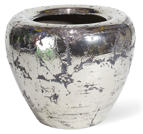 Luxury květináč Chrome Rozměry: 55 cm průměr x 46 cm výška