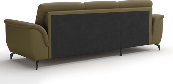 ROHOVÁ SEDAČKA, textil, kůže, olivově zelená Sit & More - Sedací soupravy, Online Only