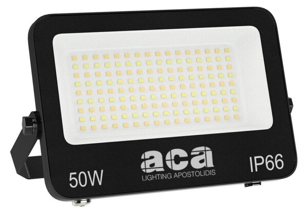 ACA Lighting LED SMD černý reflektor 50W 3CCT 5000lm 185-265V Ra80 IP66 N50CCT