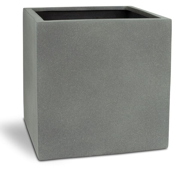 Polystone Square květináč Anthracite Barva květináče: Šedá, Rozměry: Délka, Šířka, Výška 50x50x50 cm