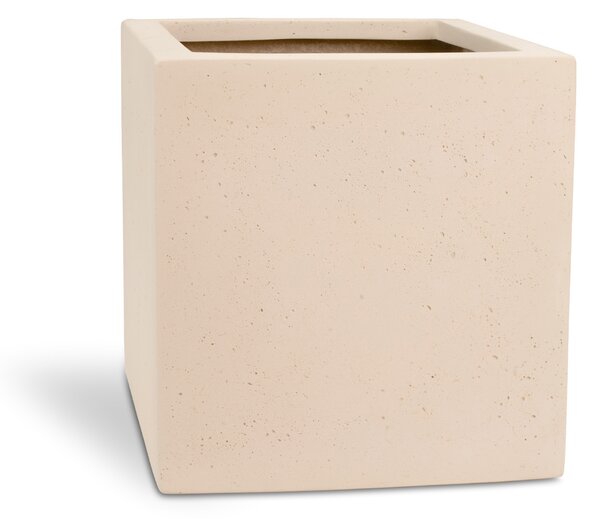 Polystone Square květináč Anthracite Barva květináče: Krémová, Rozměry: Délka, Šířka, Výška 30x30x30 cm