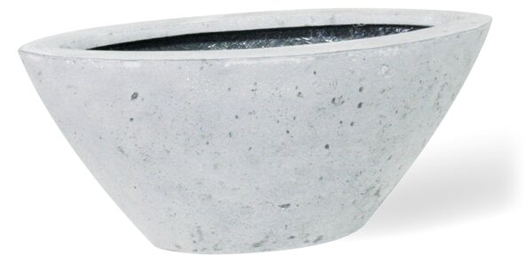 Polystone Boat květinový obal Grey Rozměry: 45 cm šířka x 19 cm hloubka x 19 cm výška