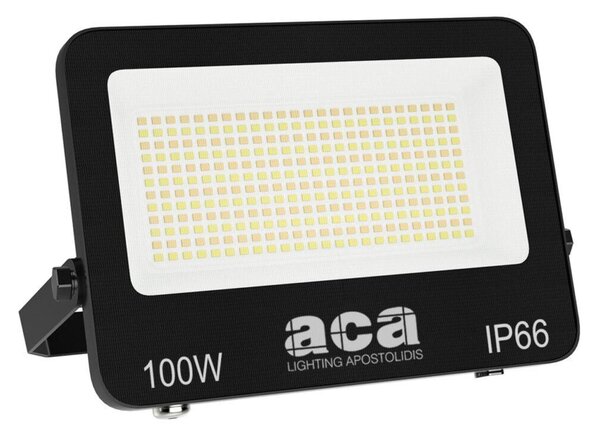 ACA Lighting LED SMD černý reflektor 100W 3CCT 10000lm 185-265V Ra80 IP66 N100CCT