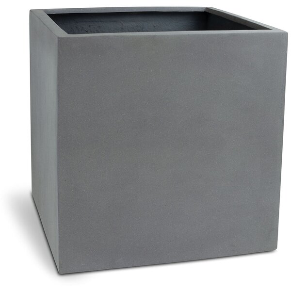 Polystone Square květináč Anthracite Barva květináče: Šedá, Rozměry: Délka, Šířka, Výška 60x60x60 cm