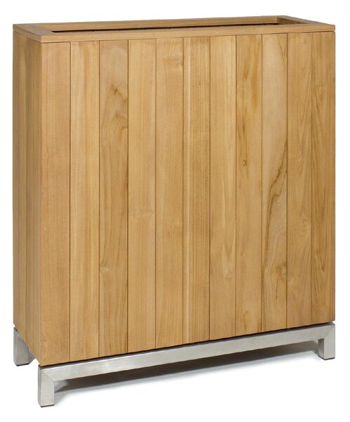 Kayu květináč úzký Natural Teak