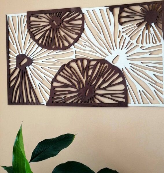 Vyřezávaný obraz na zeď - ABSTRIK: 46 x 80 cm 3910-44670 PR0297