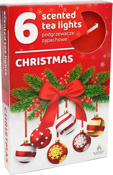 Čajové 6ks Christmas vonné svíčky