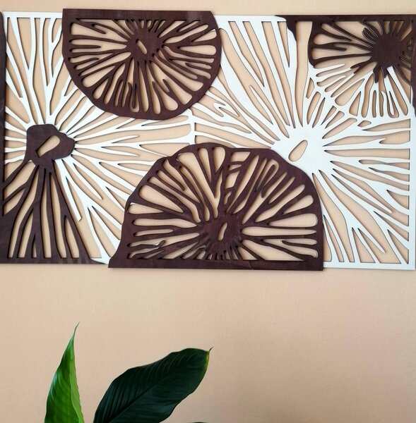 Vyřezávaný obraz na zeď - ABSTRIK: 46 x 80 cm 3910-44670 PR0297
