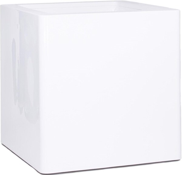 Premium Cube, Květinový obal, kvádr, 40/50/60/80/100 x 40/50/60/80/100 cm, bílý, černý, křemeně šedý, antracitově šedý Barva květináče: Bílá, Rozměry:…