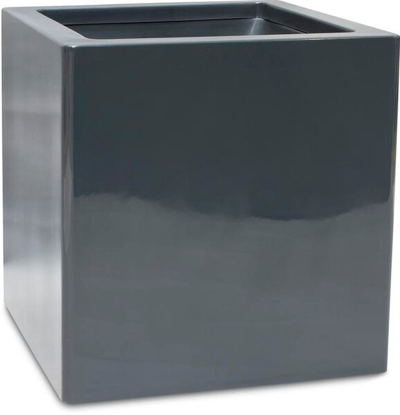 Premium Cube, Květinový obal, kvádr, 40/50/60/80/100 x 40/50/60/80/100 cm, bílý, černý, křemeně šedý, antracitově šedý Barva květináče: Antracitově…