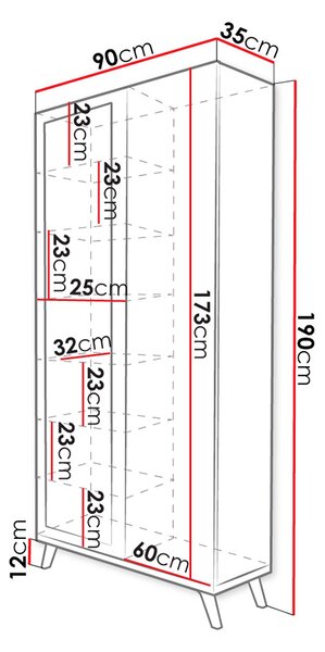Šatní skříň Talbergia TN05 (bílá + bílá + dub craft zlatý)