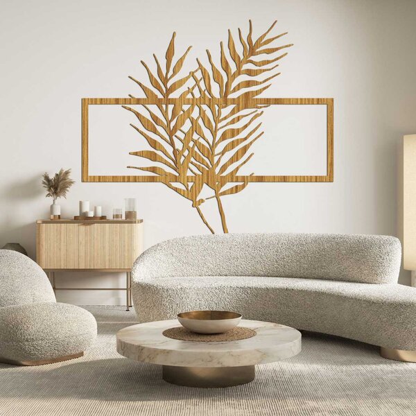 SENTOP | Dřevěná dekorace Tropické listy - Moderní botanický design | SENTOP HDF0303