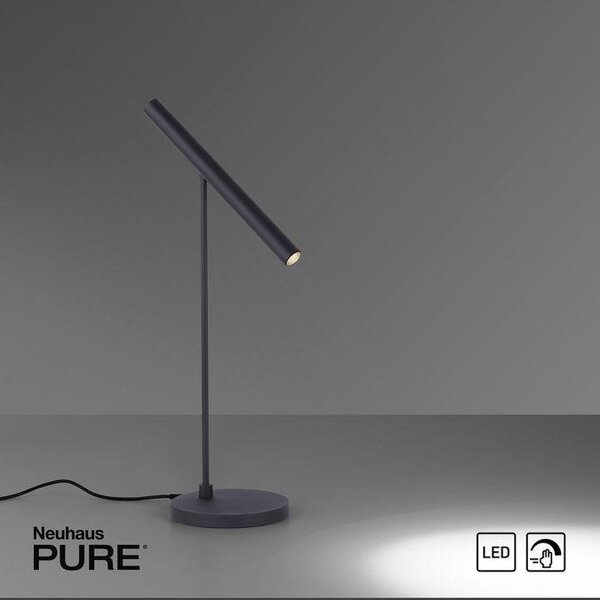 Paul Neuhaus Stolní LED lampa PURE-TUTUA, 6W, v. 53 cm, 3000K stmívatelná