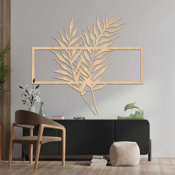 SENTOP | Dřevěná dekorace Tropické listy - Moderní botanický design | SENTOP HDF0303