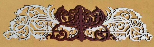 Vyřezávaný obraz z dřevěné překližky - RUSTOL: Překližka - Zelená (mořidlo) 45 x 120 cm 3919-45277 PR0302