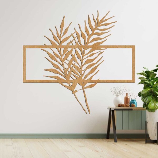 SENTOP | Dřevěná dekorace Tropické listy - Moderní botanický design | SENTOP HDF0303