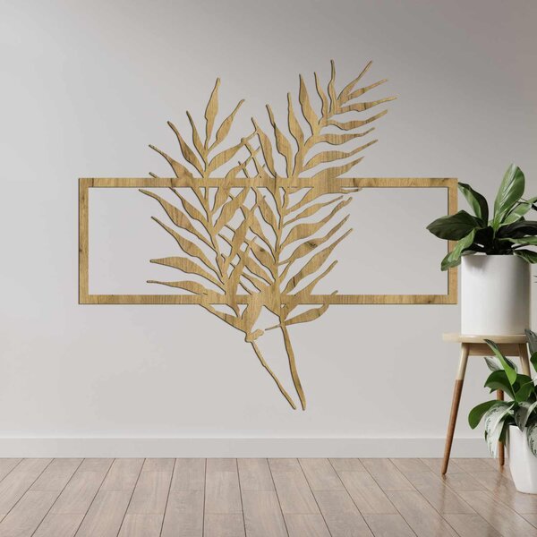 SENTOP | Dřevěná dekorace Tropické listy - Moderní botanický design | SENTOP HDF0303