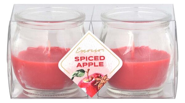 Emocio Sklo 56x55 mm 2 ks v plastové krabičce Spiced Apple vonná svíčka