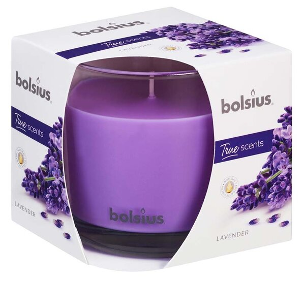 Bolsius Aromatic 2.0 Vonná svíčka ve skle, 95x95mm, Lavender