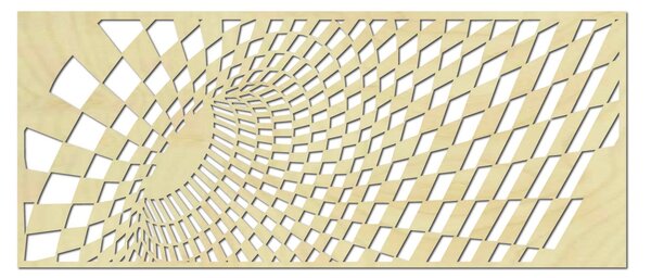 Vkusný obraz na stěnu z dřevěné překližky ULETT: Přírodní překližka - Topol přírodní 50 x 25 cm 3925-46181 PR0308