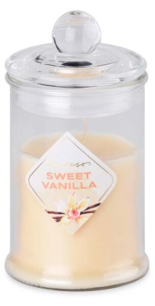 Emocio Sklo 60x112 mm se skleněným víčkem Sweet Vanilla vonná svíčka