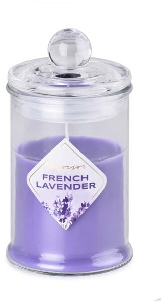 Emocio vonná svíčka ve skle French Lavender se skleněným víčkem 60x112mm