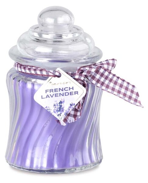 Emocio vonná svíčka ve skle French Lavender se skleněným víčkem 76x125mm
