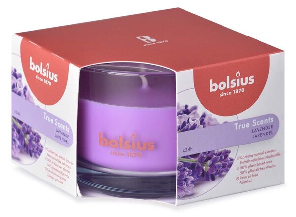 Bolsius vonná svíčka ve skle Lavender Aromatic 2.0 90x63mm