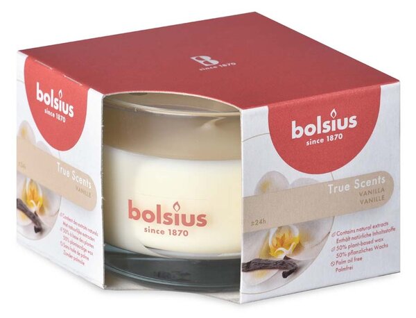 Bolsius Aromatic 2.0 Vonná svíčka ve skle, 90x63mm, Vanilla