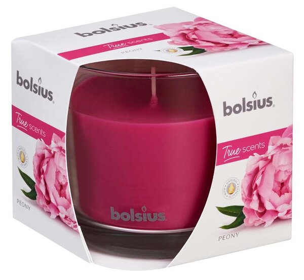 Bolsius Aromatic 2.0 Vonná svíčka ve skle, 95x95mm, Peony