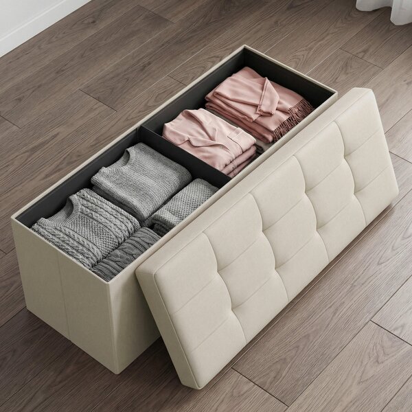SEDACÍ BOX, textil, kompozitní dřevo, 110/38/38 cm Boxxx - Taburety, Online Only