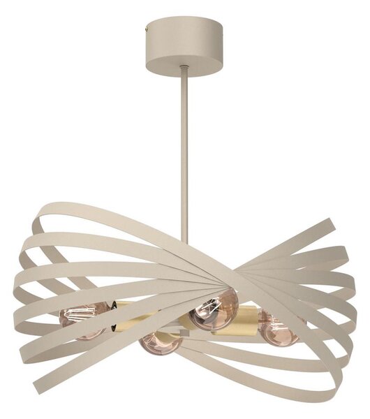 Lustr na tyči SPARKLE 4xE27/15W/230V béžová
